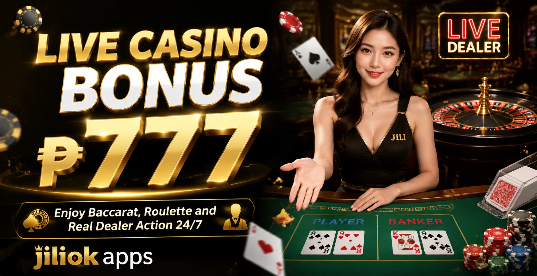 Live roulette and table layout image for mobile casino browsing