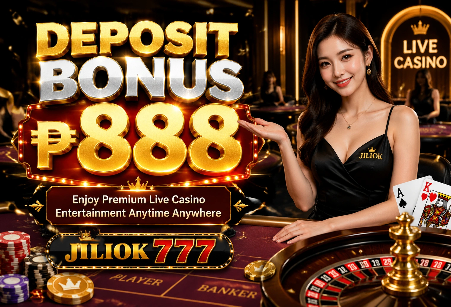 Live dealer streaming and interface image for mobile live casino use